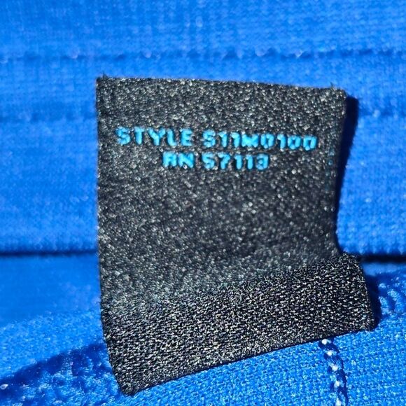 EMS Cycling bike Jersey Back Pockets Chest Zipper Reflective Accent Mens Med - Picture 7 of 10